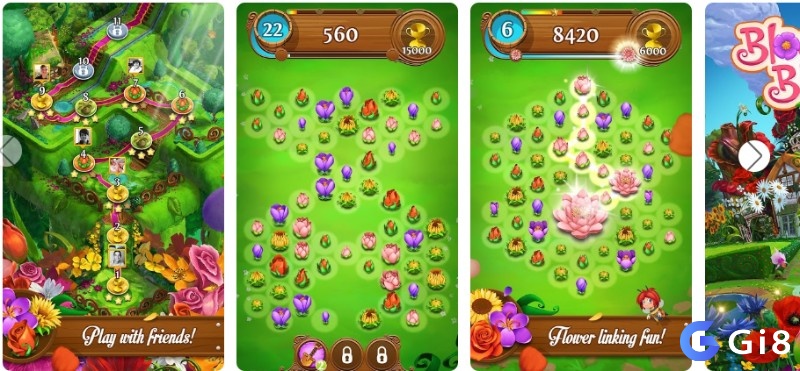 Game Blossom Blast Saga tuyệt đẹp với thế giới hoa lãng mạn