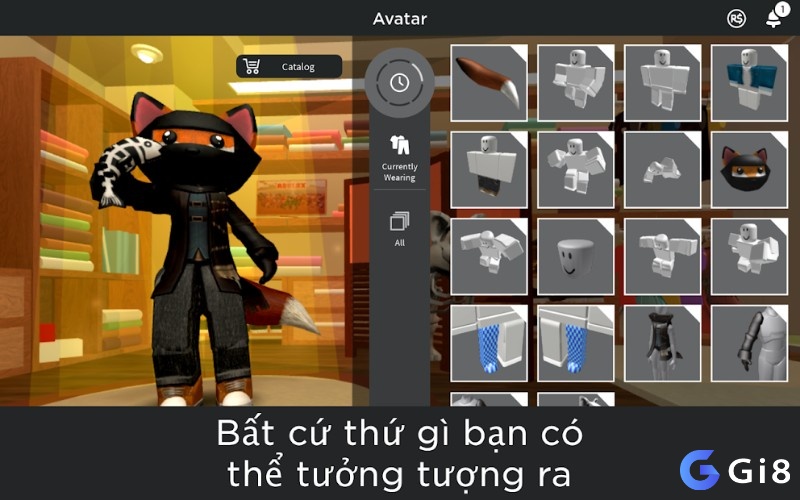 Bạn có thể sáng tạo ra bất kỳ nhân vật nào trong game Roblox