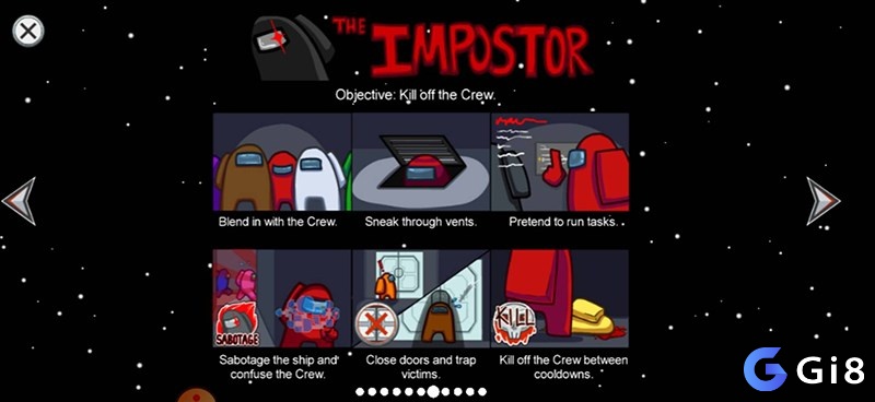 Impostors là chế độ chơi ngược lại với Crewmate 