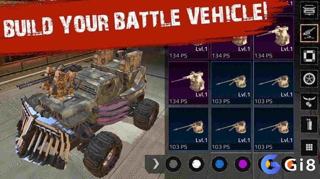 Mở khóa khẩu súng máy khi hoàn thành nhiệm vụ trong Crossout Mobile 