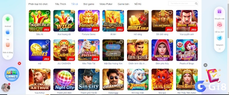 Slot game đa dang với tỉ lệ chung thưởng cực khủng