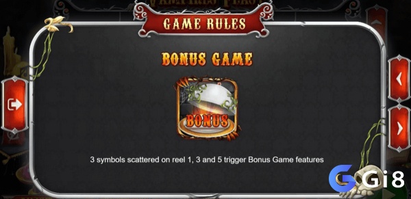 Biểu tượng Bonus giúp bạn kích hoạt Bonus Game nếu xuất hiện từ ba biểu tượng này trên guồng